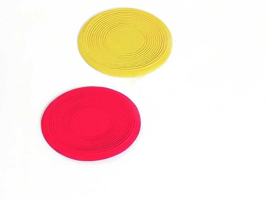 Perros Karlie Flamingo Discos Y Frisbees | Karlie Flamingo Latex Frisbee Peewee Rojo/Amarillo