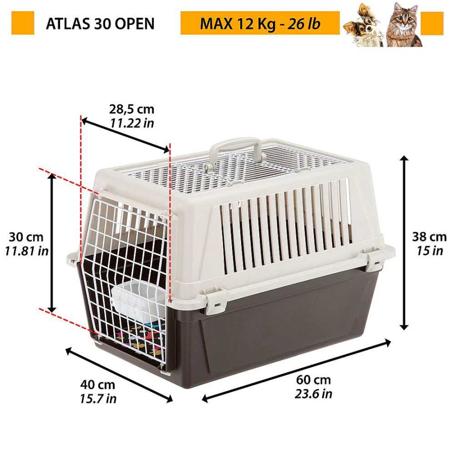 Gatos Ferplast Transportines | Ferplast Transport N Atlas Open Para Perros Peque Os Y Gatos