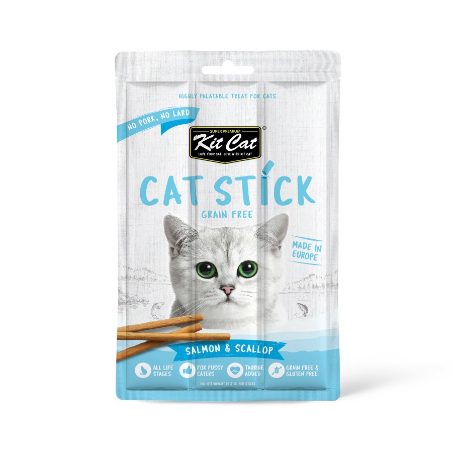 Gatos Kit Cat Palitos | Kit Cat Stick De Salm N Y Vieira Para Gatos