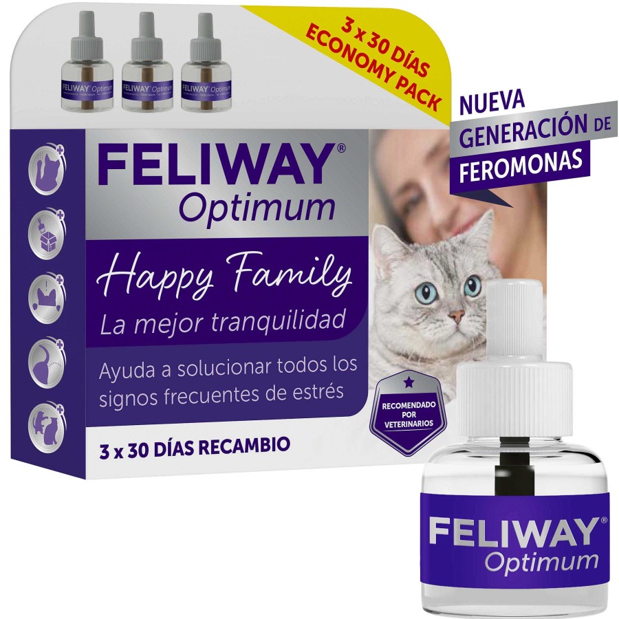 Gatos Feliway Comportamiento | Feliway Optimum 3 Pack Recambios