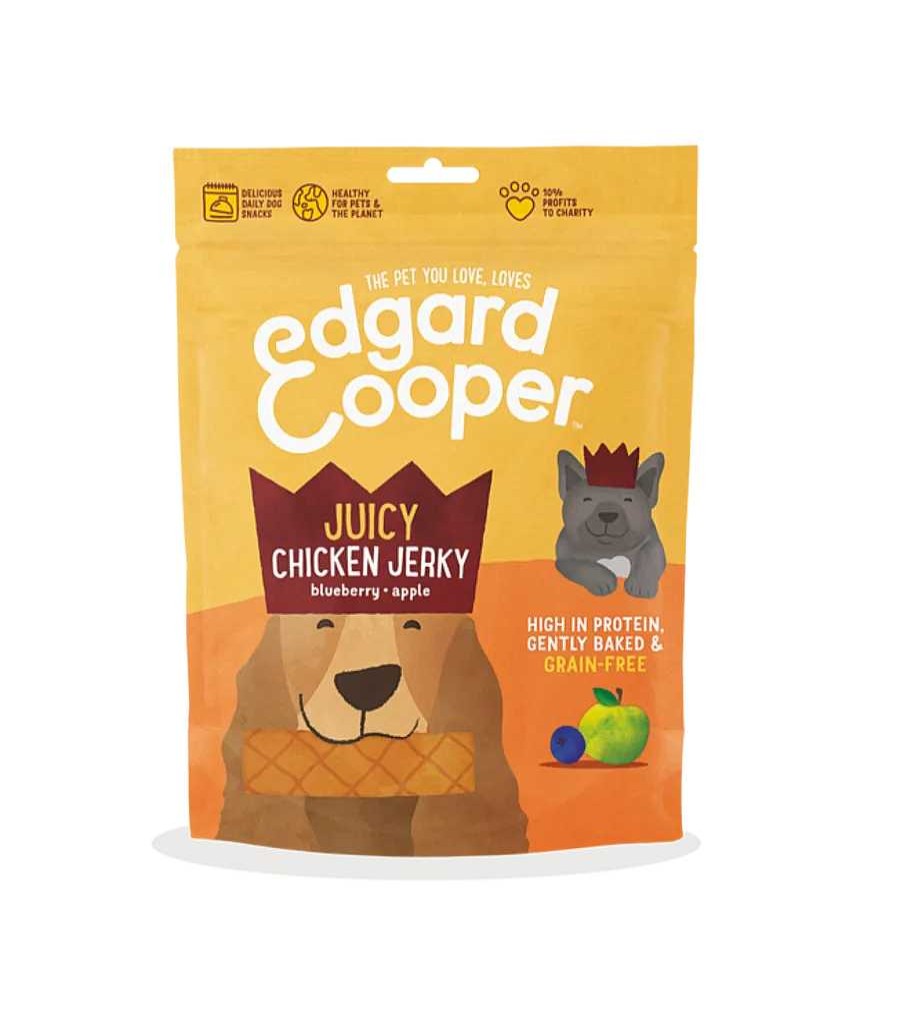 Perros Edgard & Cooper Semi-H Medos | Edgard & Cooper Snacks Sin Cereales Con Pollo, Ar Ndanos Y Manzana