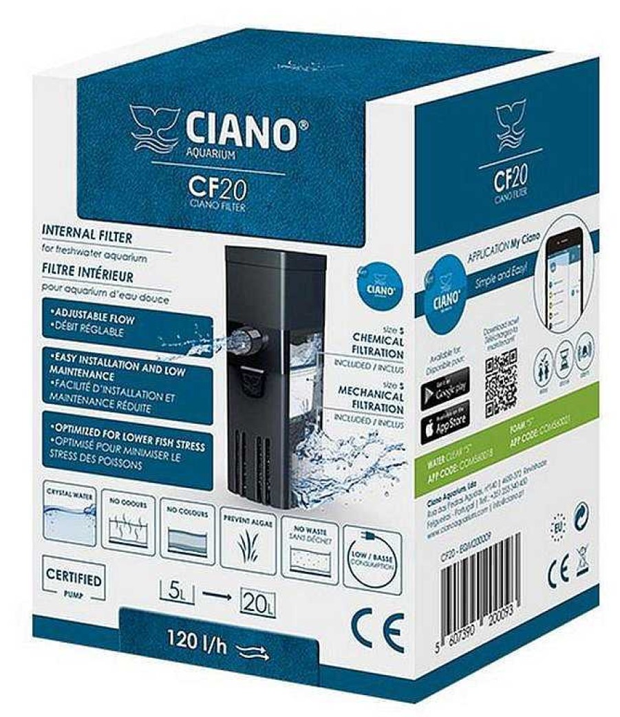 Peces Ciano Filtros Interiores | Ciano Filtro Cf20