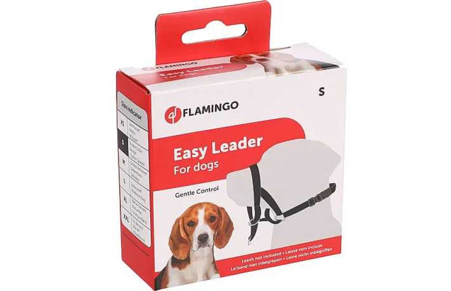 Perros Flamingo Collares | Flamingo Ronzal Antitirones Easy Leader Negro