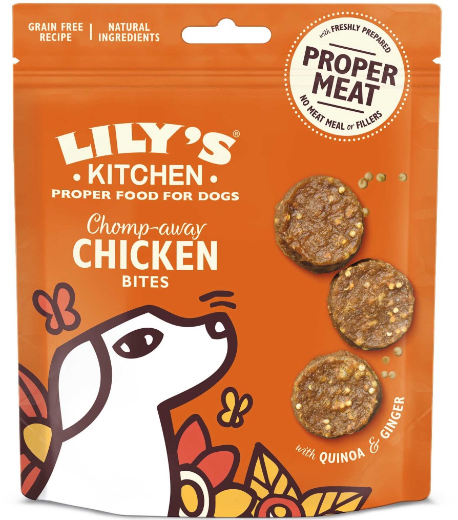 Perros Lily's Kitchen Semi-H Medos | Lily'S Kitchen Snack Chomp-Away Bocados De Pollo Para Perros