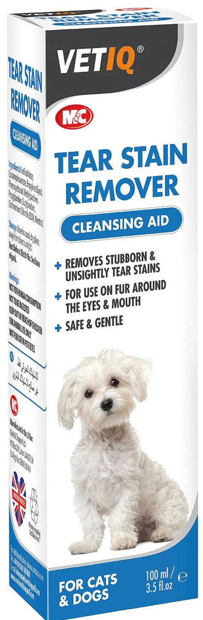 Gatos Mark & Chappell Higiene Ocular | Mark & Chappell Tear Stain Remover Limpiador Para Manchas Lagrimales