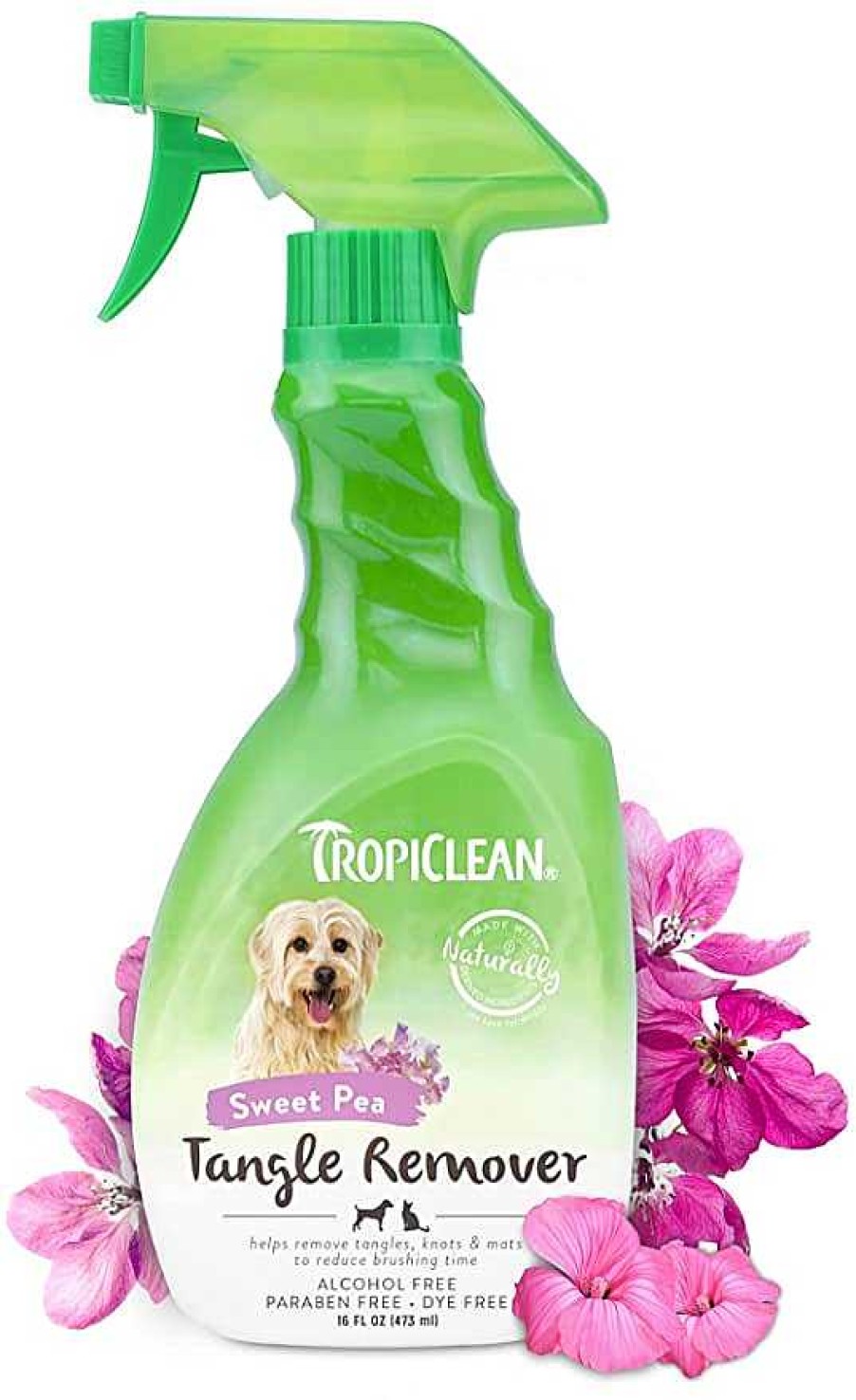 Perros TropiClean Acondicionadores Y Complementos | Tropiclean Spray Desenredante Para Perros Y Gatos