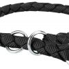 Perros Trixie Collares | Trixie Collar Redondo De Nylon Educaci N New Cavo Negro