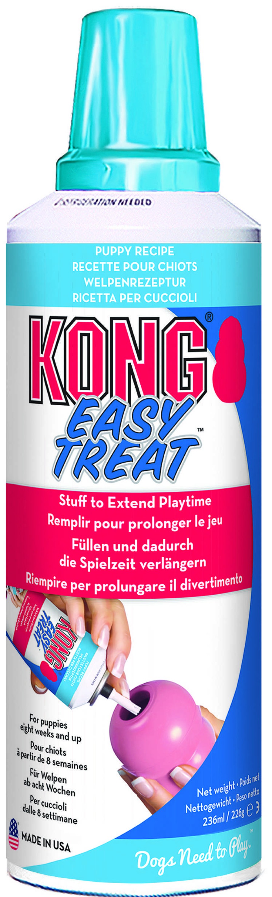 Perros KONG Semi-H Medos | Kong Crema Para Rellenar Juguetes Easy Treat Para Cachorros