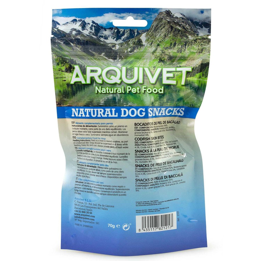 Perros Arquivet Naturales | Arquivet Bocaditos De Piel De Bacalao