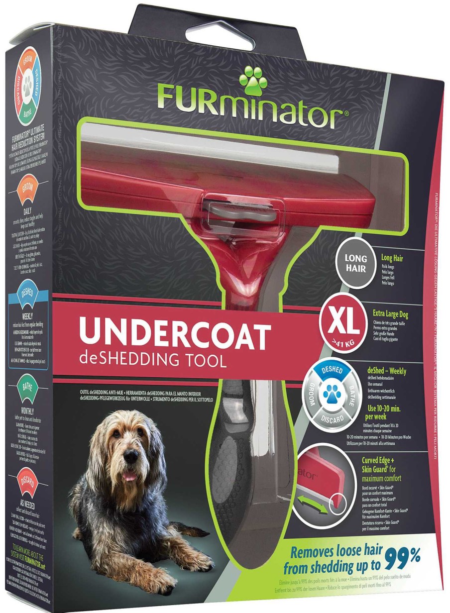 Perros FURminator Peines Y Cepillos | Furminator Cepillo Deslanador Para Perros Gigantes De Pelo Largo