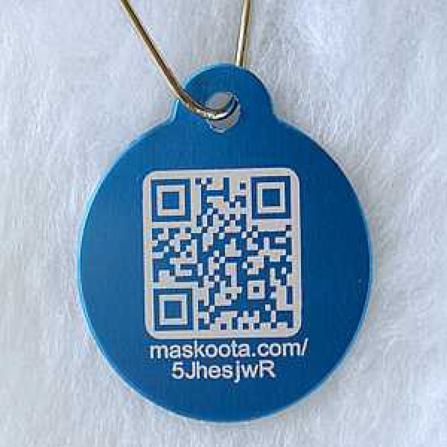 Perros Maskoota Accesorios | Maskoota Chapa Circular Identificativa Con Qr