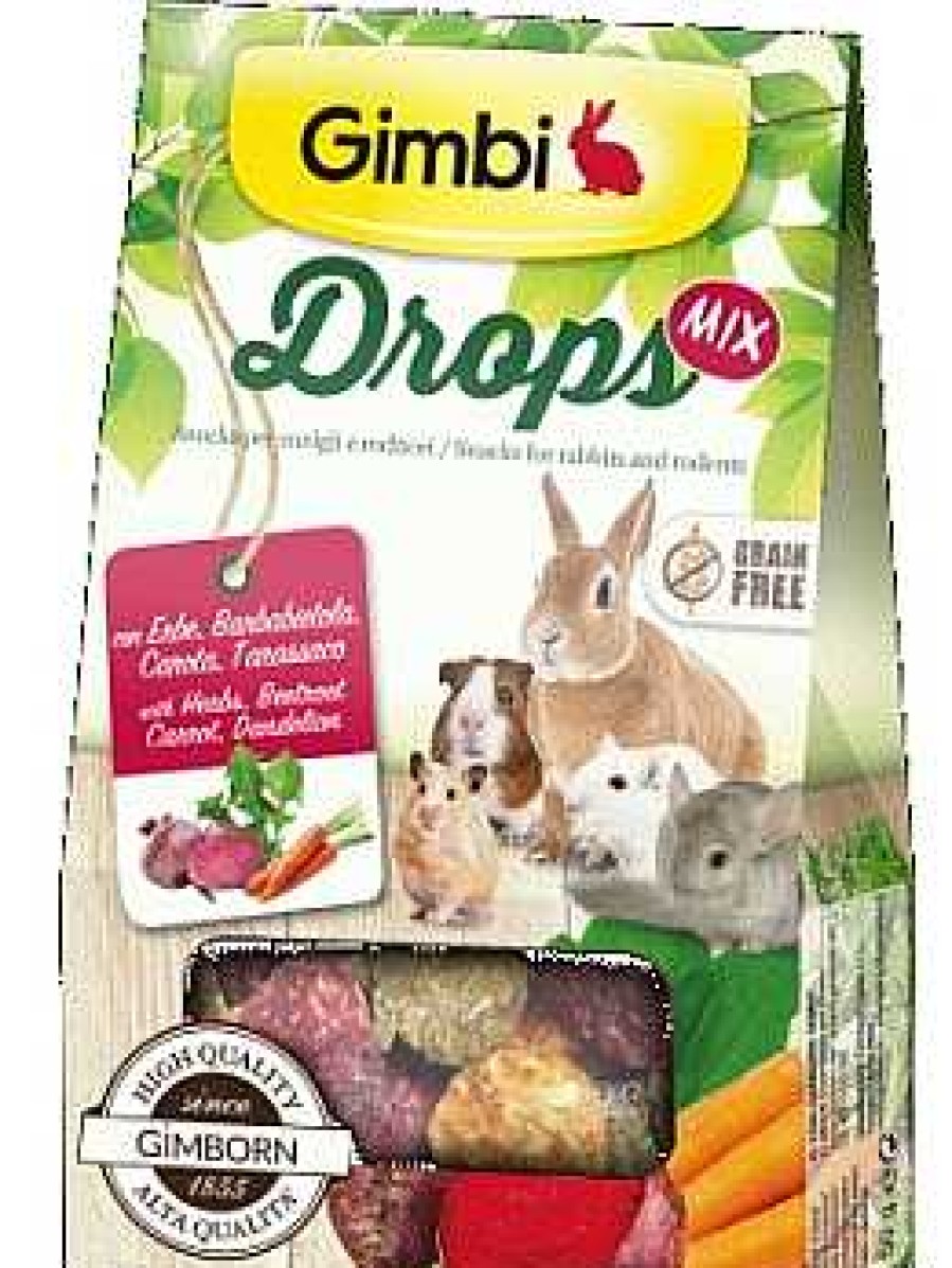 Roedores Gimborn | Gimborn Gimbi Drops Mix Alimento Para Conejos Y Roedores 50 Gramos