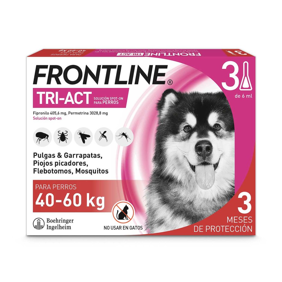 Perros Frontline Pipetas | Frontline Pipetas Tri-Act Soluci N Spot-On Para Perros De 40-60 Kg