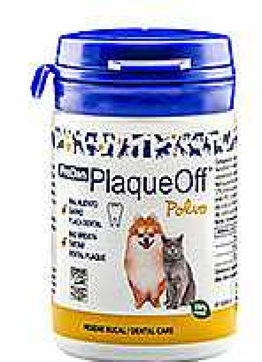 Gatos PlaqueOff Higiene Dental | Plaqueoff Suplemento Alimenticio Contra El Mal Aliento Para Perro Y Gato