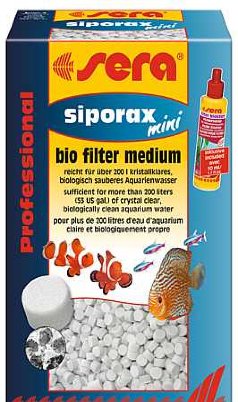 Peces Sera Material Filtrante | Sera Siporax Mini Professional Material Filtrado