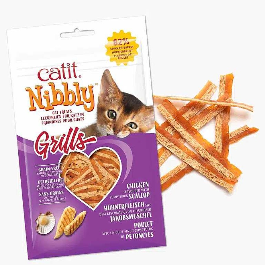 Gatos Catit Naturales | Catit Nibbly Grills Pollo Y Vieira