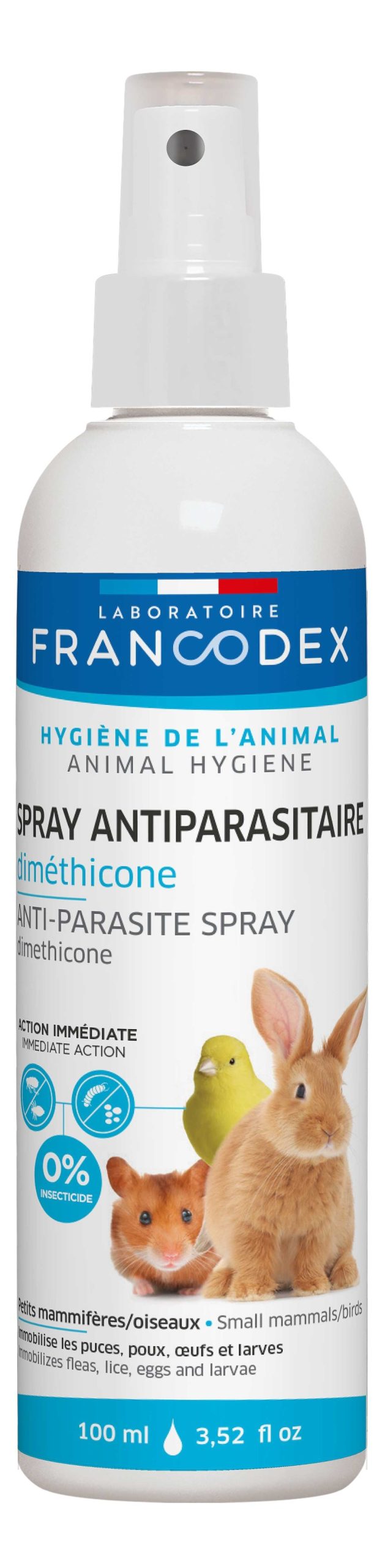 P Jaros Francodex Cuidado Del Plumaje | Francodex Spray Antiparasitario Con Dimeticona Para Roedores Y P Jaros