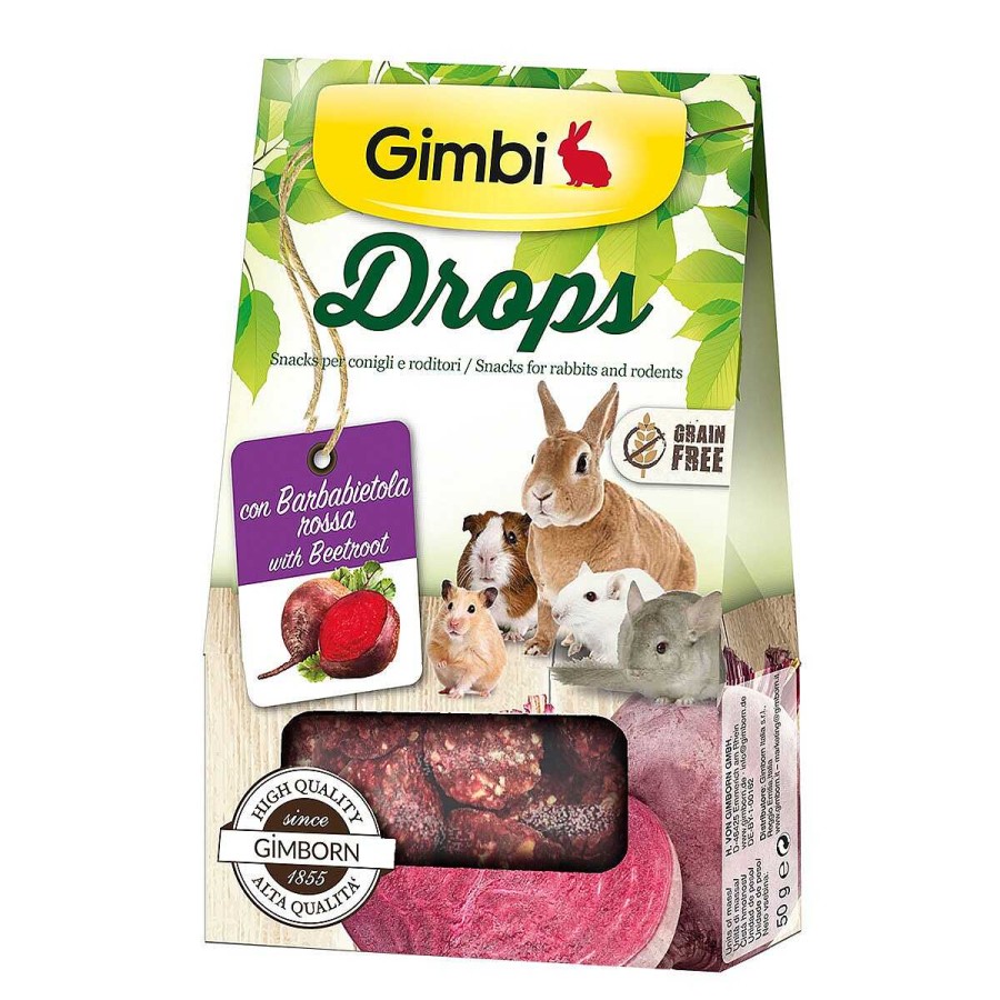 Roedores Gimborn | Gimborn Gimbi Drops Remolacha, 50 G.