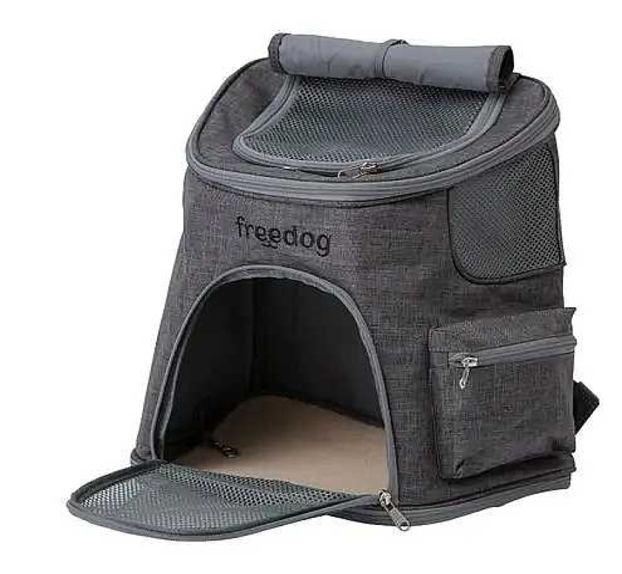 Perros Freedog Mochilas | Freedog Mochila Makalu Gris Oscuro Para Perros Y Gatos