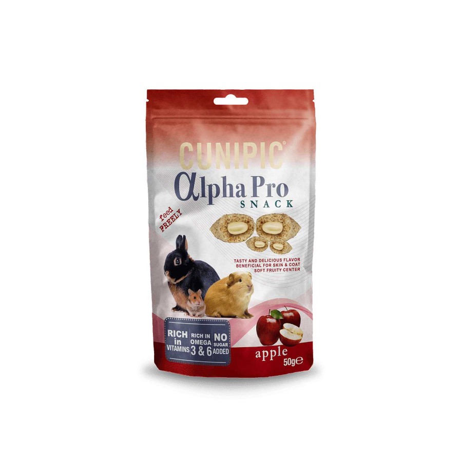 Roedores Cunipic | Cunipic Snacks Alpha Pro De Manzana