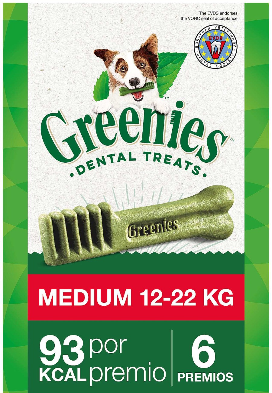 Perros Greenies Higiene Dental | Greenies Snack Dental Natural Para Perros Medianos