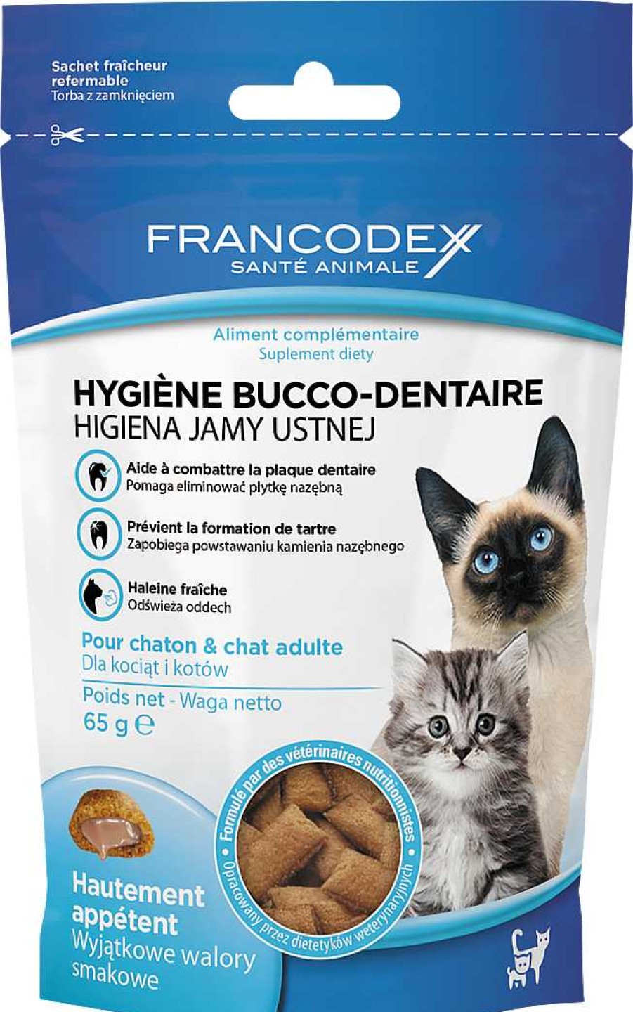 Gatos Francodex Higiene Dental | Francodex Snack Buco-Dental Gato