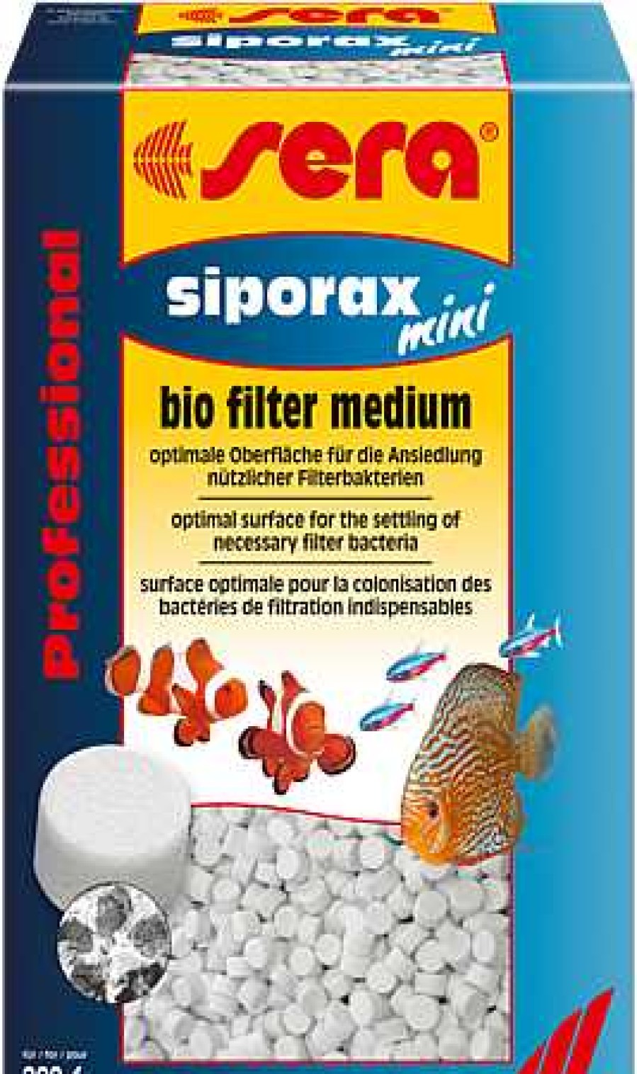 Peces Sera Material Filtrante | Sera Siporax Mini Professional Material Filtrado