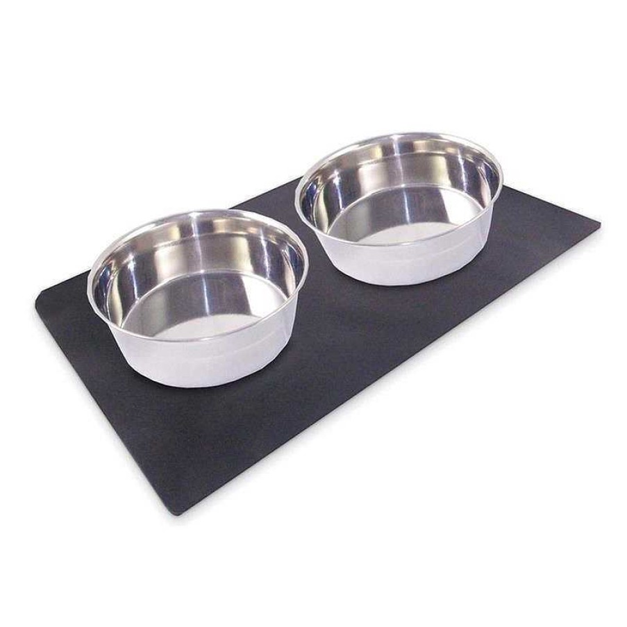 Perros Arquivet | Arquivet Comedero Y Bebedero Black Set Con Base