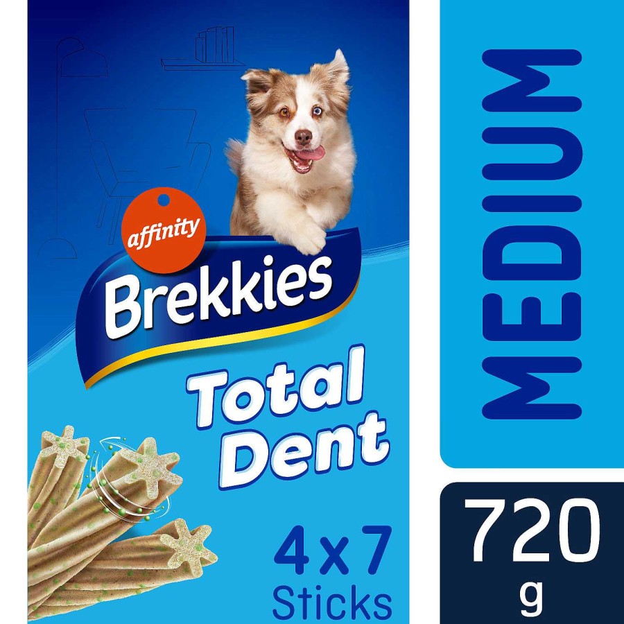 Perros Brekkies Excel Higiene Dental | Brekkies Excel Snacks Dentales Total Dent Para Perros Medianos