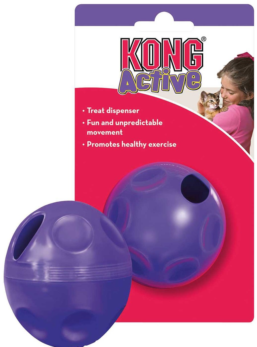 Gatos KONG De Inteligencia E Interactivos | Kong Pelota Dispensadora De Chuches Para Gatos