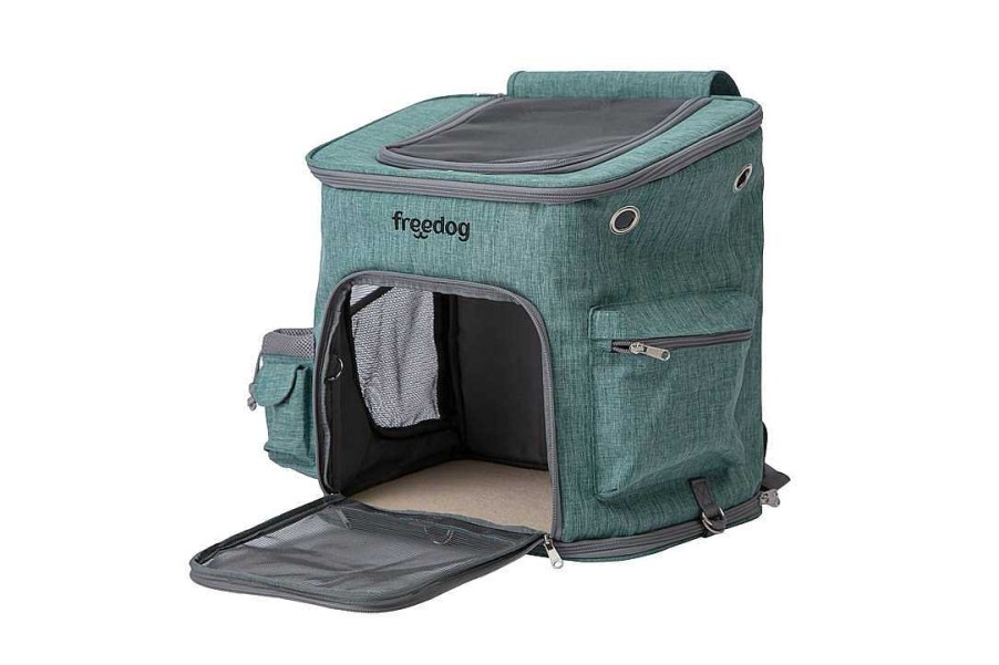 Gatos Freedog Bolsos | Freedog Mochila Etna Verde Para Perros Y Gatos