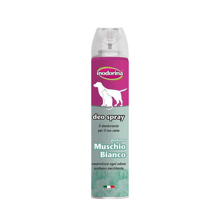 Perros Inodorina Desodorizantes | Inodorina Spray Desodorante De Almizcle Blanco Para Perros Y Gatos