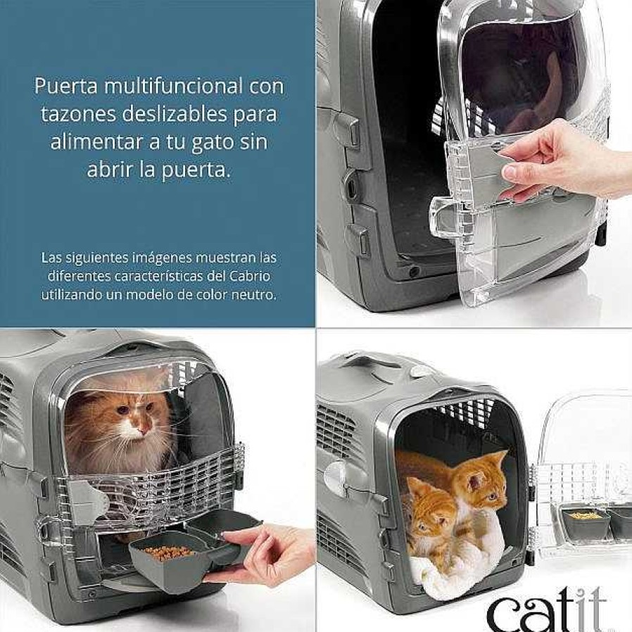 Gatos Catit Transportines | Catit Transport N Cabrio Turquesa Para Gatos