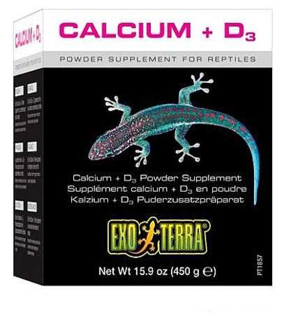 Reptiles Exo Terra | Exo Terra Suplemento Calcio+Vitamina D3 En Polvo Para Reptiles