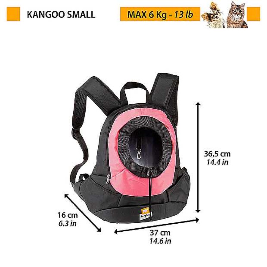 Perros Ferplast Mochilas | Ferplast Mochila De Viaje Kangoo Rosa Para Perros Peque Os