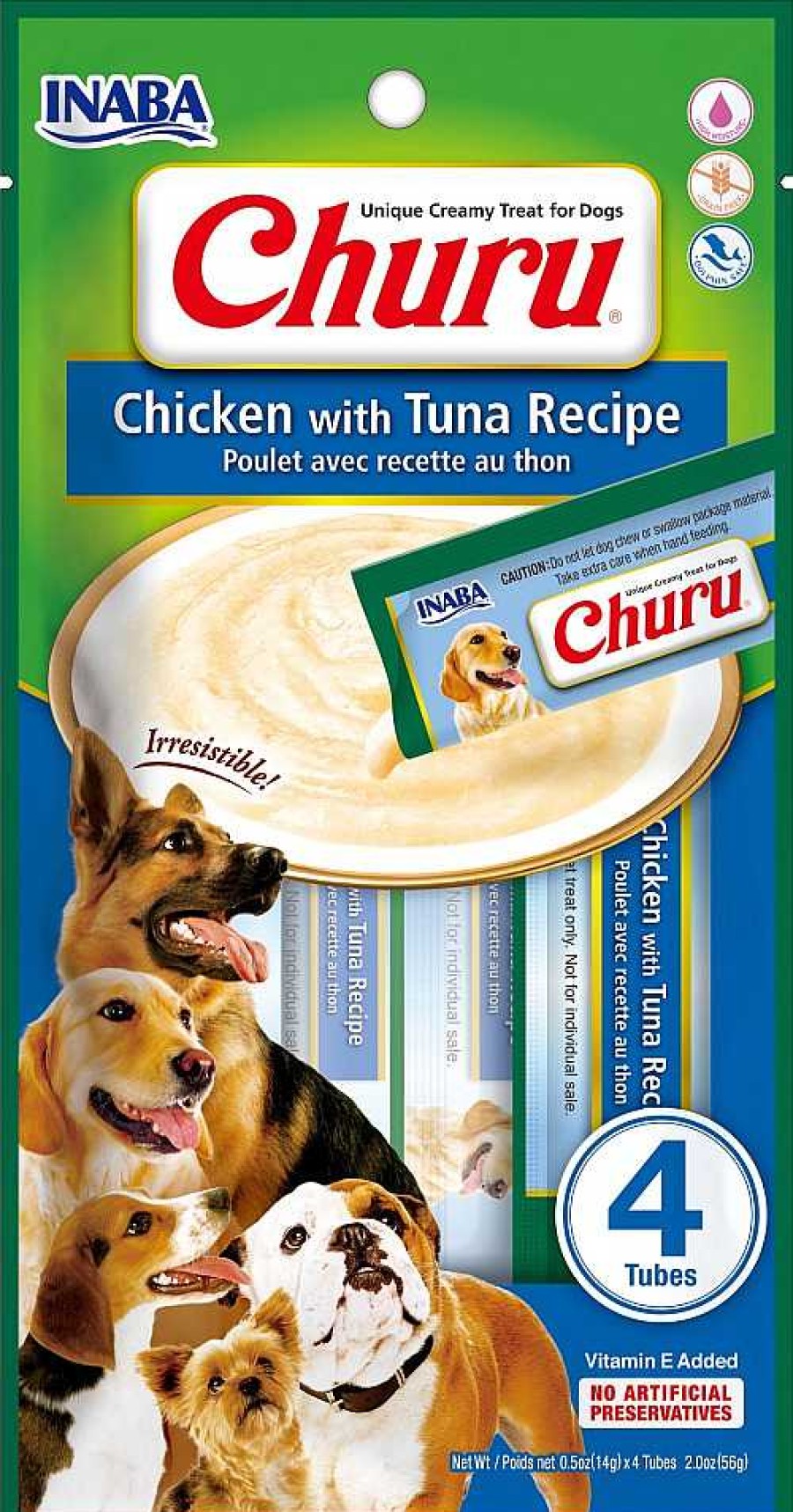 Perros Inaba Semi-H Medos | Inaba Snack Churu Con Receta De Pollo Con At N Para Perros