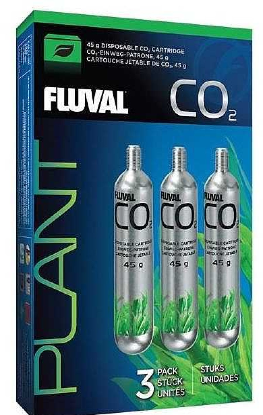 Peces Fluval Mantenimiento Del Agua | Fluval Co2 Cartucho Desechable 45G 3Piezas