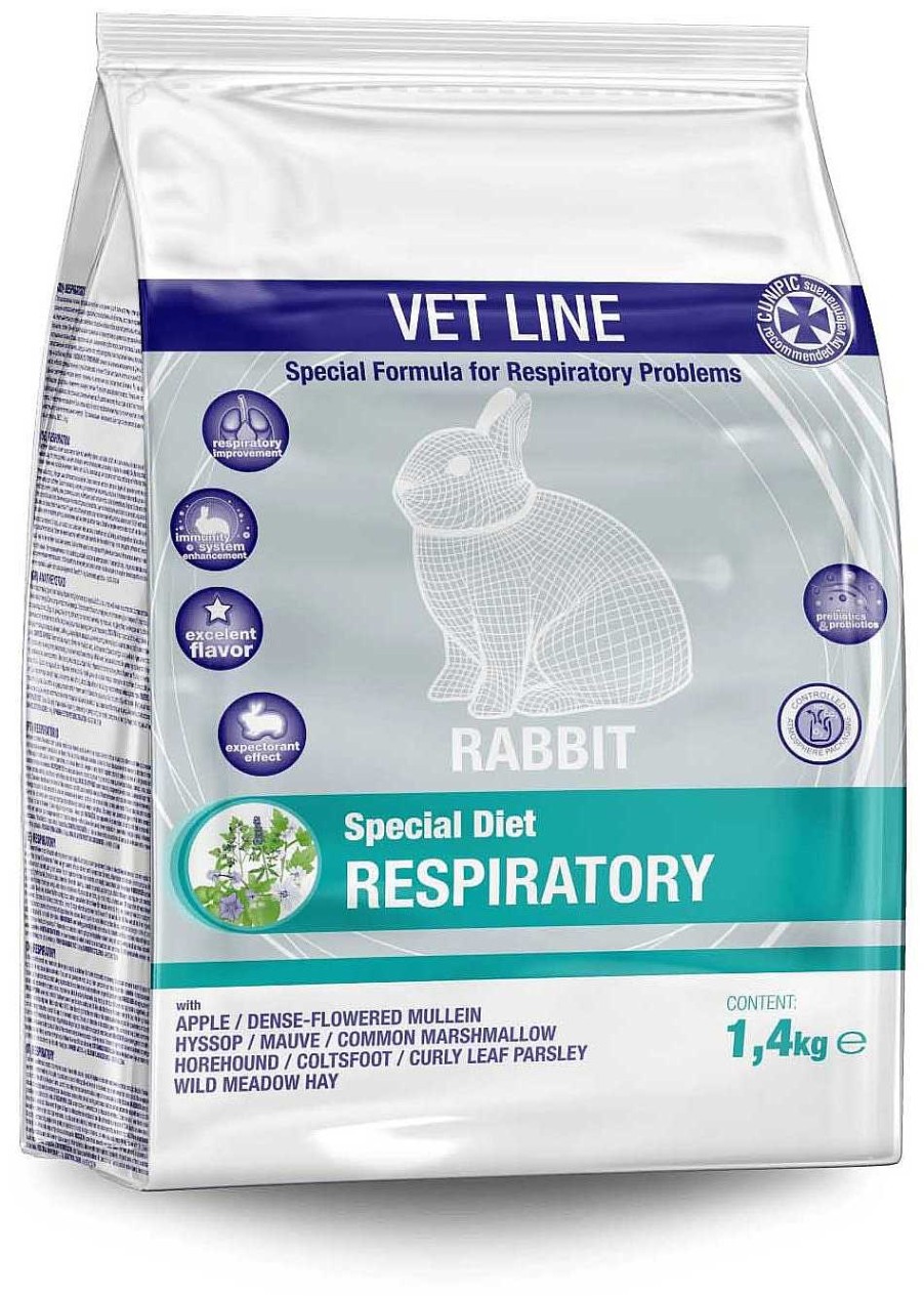 Roedores Cunipic | Cunipic Alimento Completo Vet Line Respiratory Para Conejos