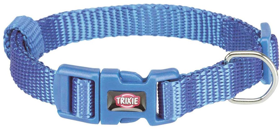 Perros Trixie Collares | Trixie Collar De Nylon New Premium Azul Cobalto