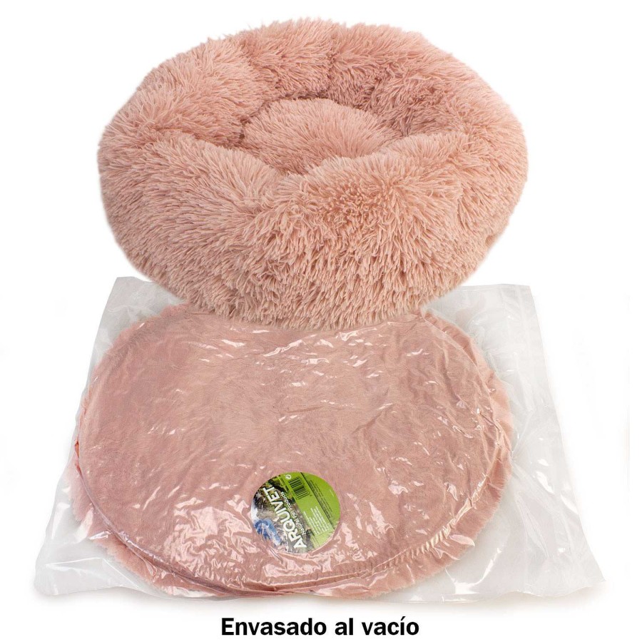 Gatos Arquivet Camas | Arquivet Cama Redonda Suave Rosa