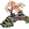 Peces Classic For Pets Adornos | Classic For Pets Wood Bridge / Plant 320Mm