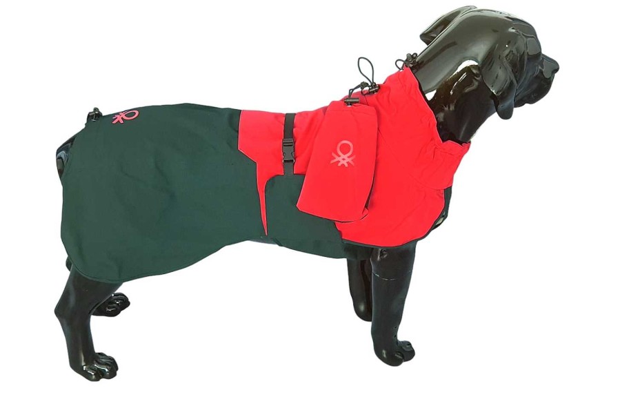 Perros Benetton Chubasqueros | Benetton Impermeable Rojo Para Perros