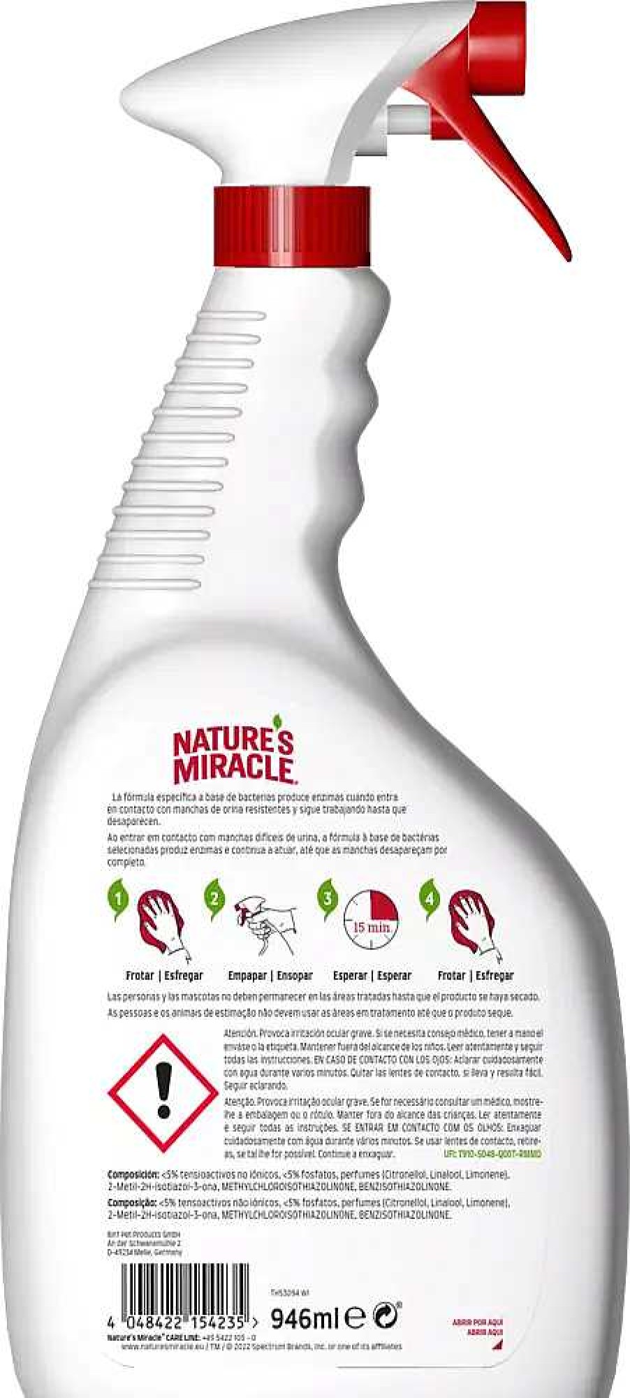 Perros Nature's Miracle Limpieza Y Desinfecci N | Nature'S Miracle Limpiador Para Manchas De Orina De Gatos