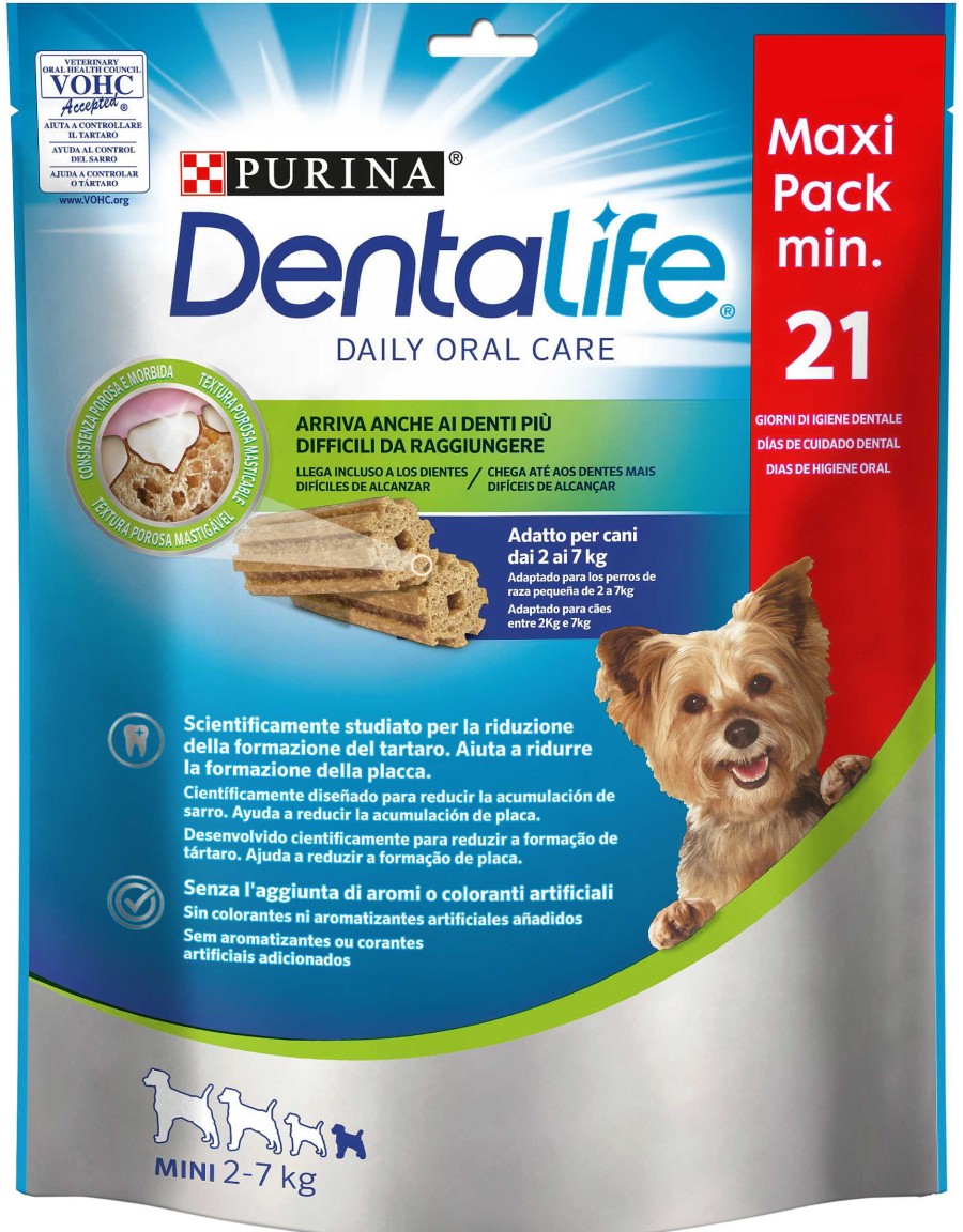 Perros Dentalife Higiene Dental | Dentalife Snack Para El Cuidado Bucodental En Perros Mini De 2 A 7 Kg