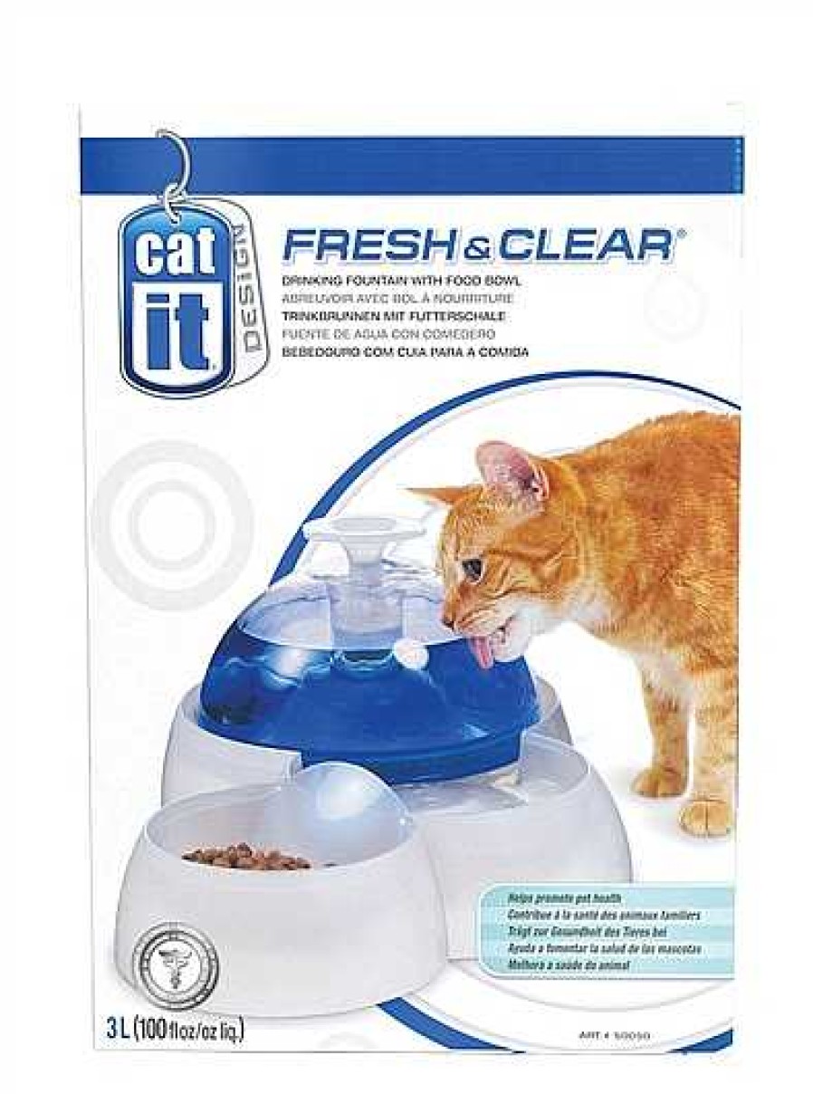 Gatos Catit Comederos Y Bebederos | Catit Bebedero Fuente Con Comedero