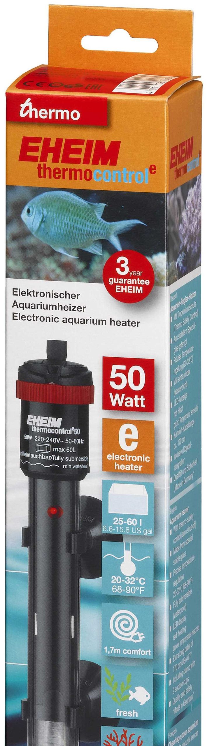 Peces Eheim Calentadores | Eheim Termocalentador Electr Nico Thermocontrol-E 50 Para Acuarios Hasta 60L