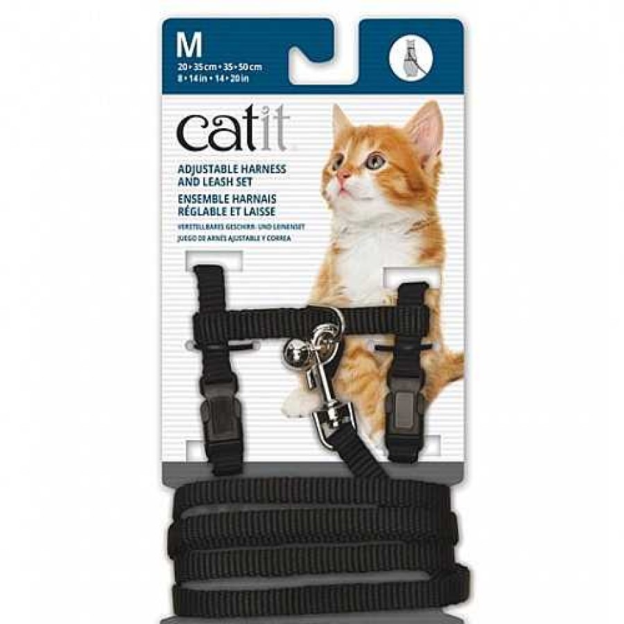 Gatos Catit Arneses Y Correas | Catit Arn S Y Correa Negro