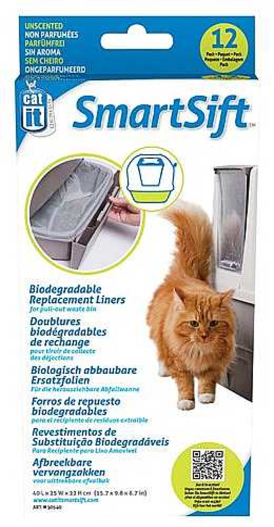 Gatos Catit Areneros | Catit 12 Bolsas De Recambio Para Caj N Extra Ble Del Smartsift