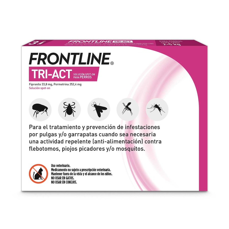 Perros Frontline Pipetas | Frontline Pipetas Tri-Act Soluci Spot-On Para Perros De 2-5 Kg