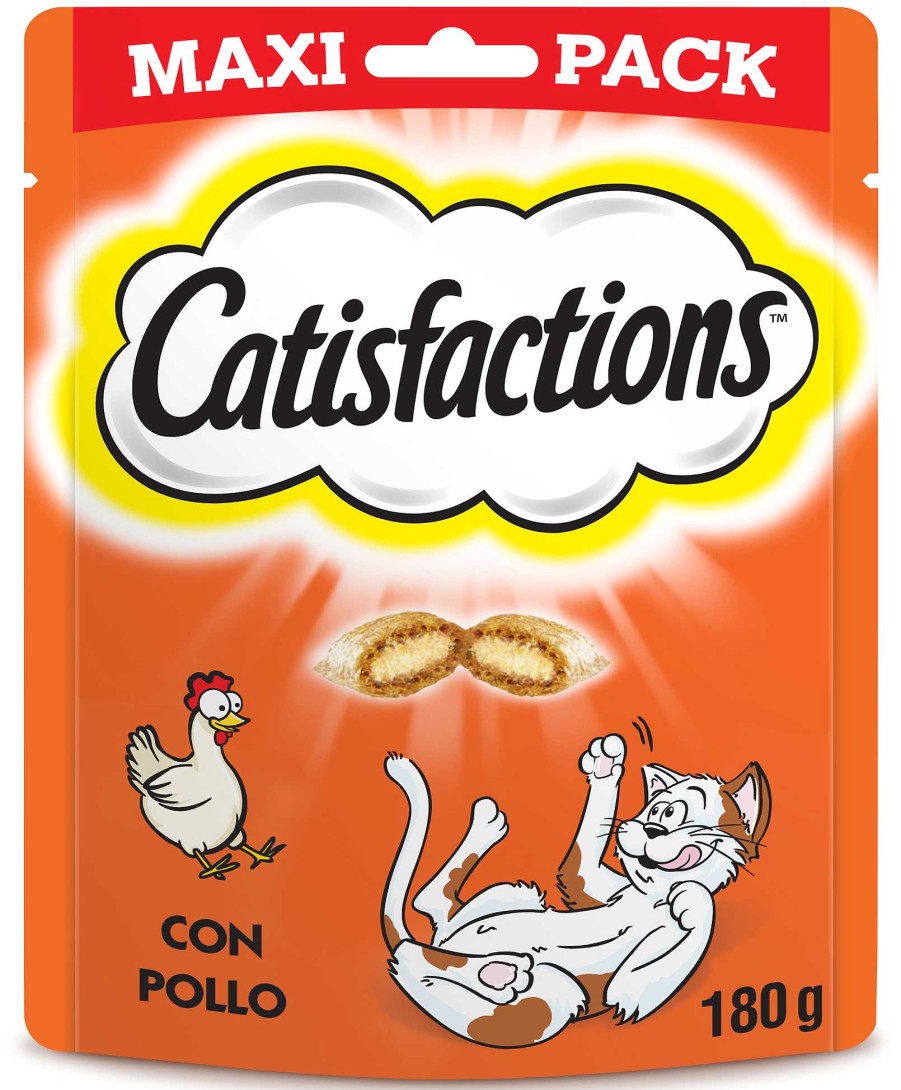 Gatos Catisfactions Galletas | Catisfactions Premios Para Gatos Maxipack Sabor Pollo